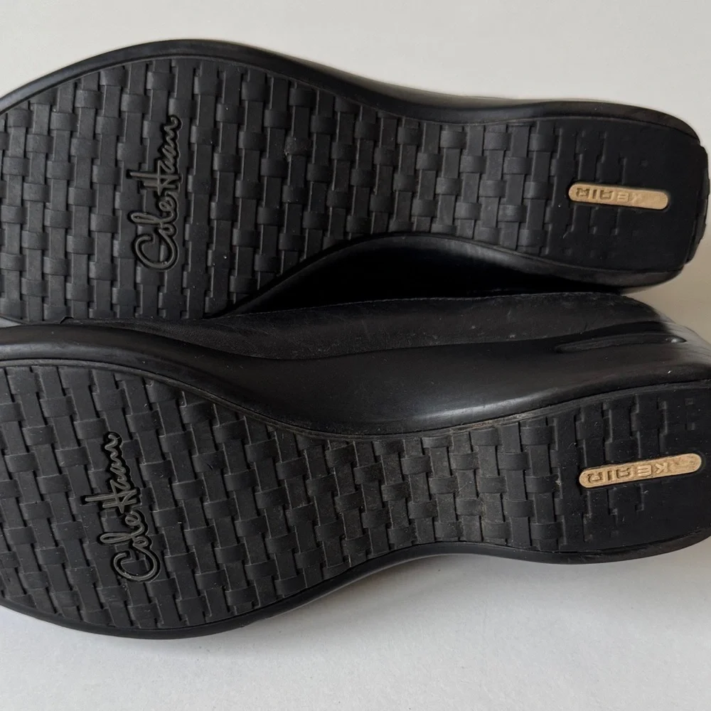 Cole Haan (NikeAir) Sleek Black Women's Waterproof Shoes - Picture 8 of 10